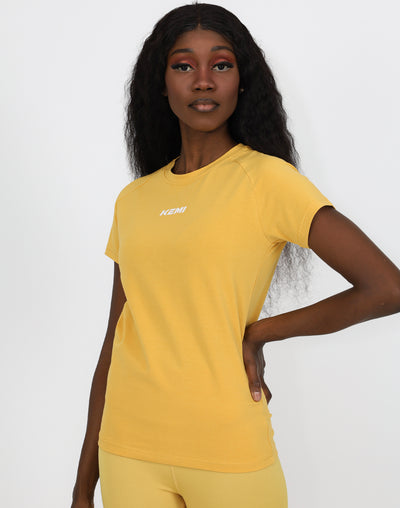 ENDURANCE TEE IN BUTTERSCOTCH