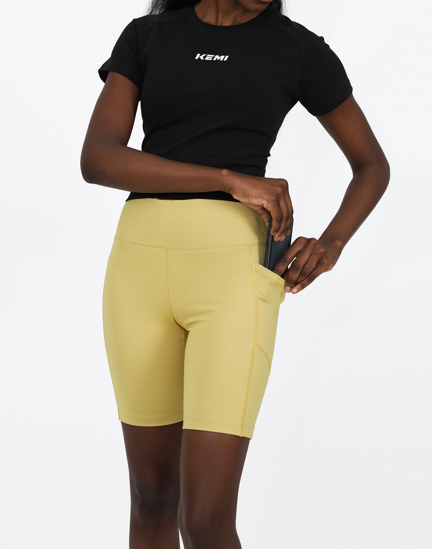 DENISE BIKER SHORT IN BUTTERSCOTCH