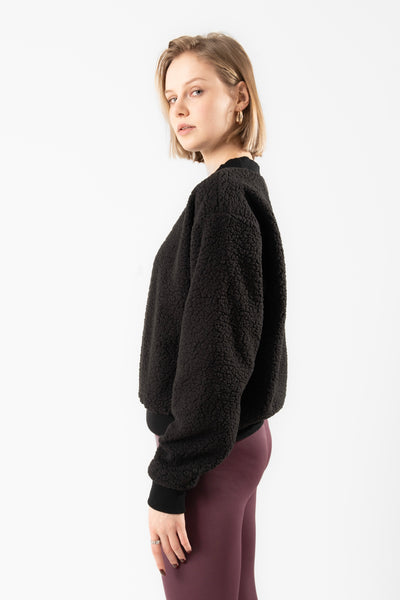 ASPEN SHERPA SWEAT IN BLACK