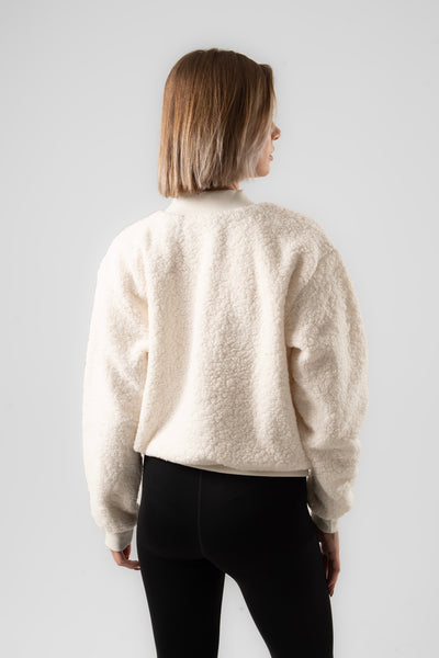 ASPEN SHERPA SWEAT IN WHITE