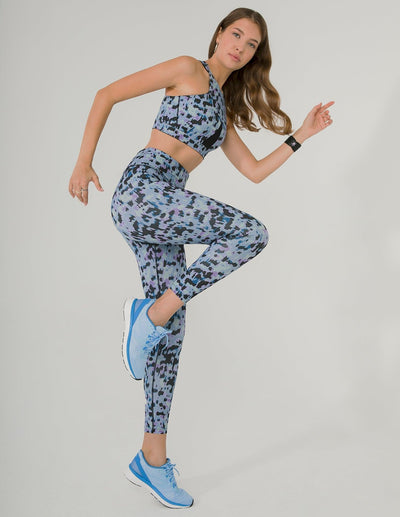 OFF COURT LEGGING IN BLUE LEOPARD PRINT - Kemi Active