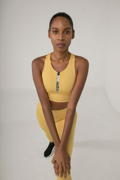 TIEBREAK SPORTS TANK IN BUTTERSCOTCH - Kemi Active