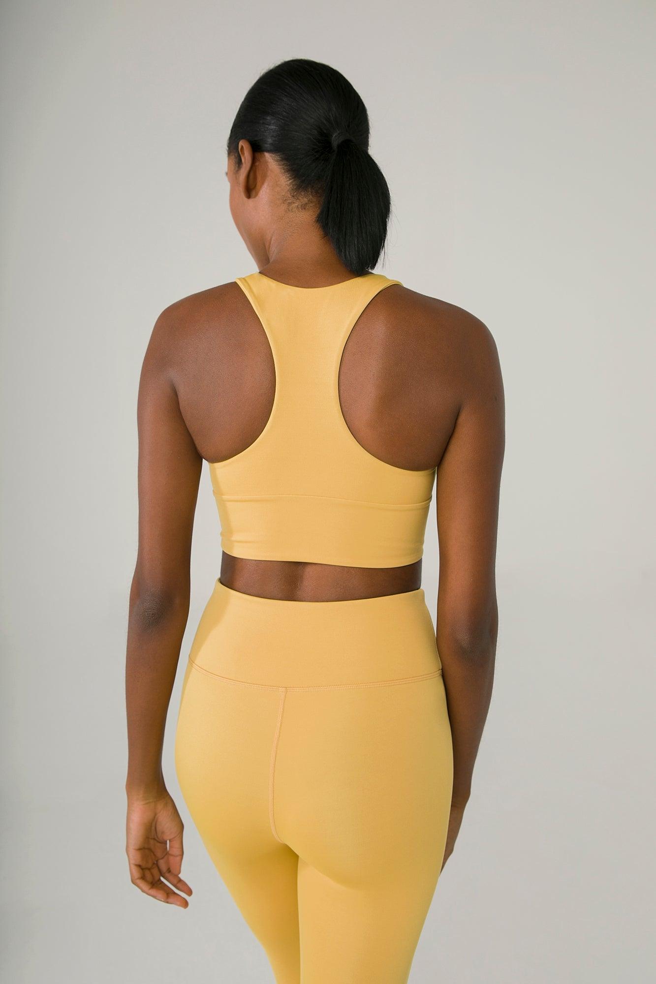 TIEBREAK SPORTS TANK IN BUTTERSCOTCH - Kemi Active