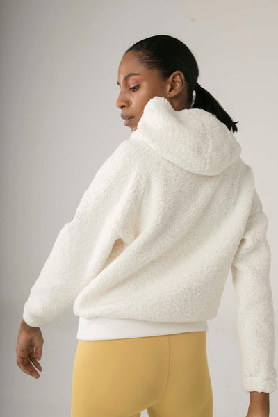 TOPSPIN SHERPA SWEAT IN WHITE - Kemi Active