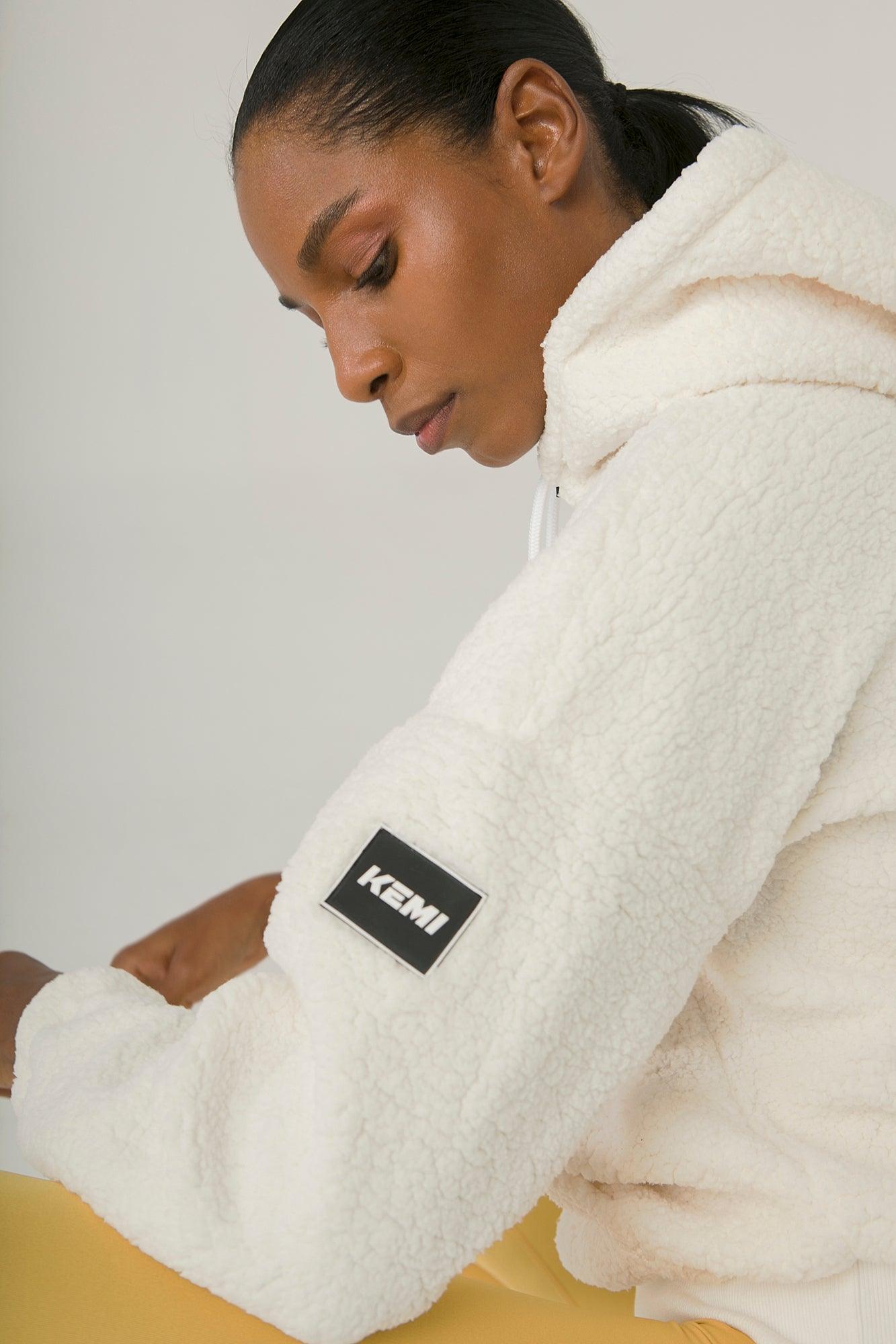 TOPSPIN SHERPA SWEAT IN WHITE - Kemi Active