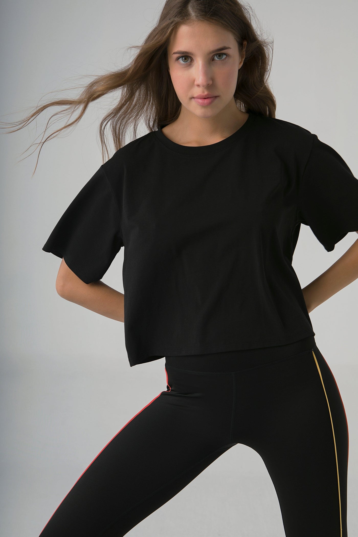 BACKSPIN TEE IN BLACK - Kemi Active