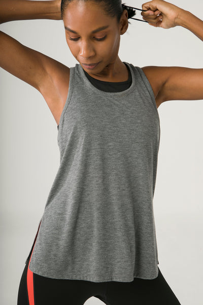 POST UP TANK IN GREY - Kemi Active